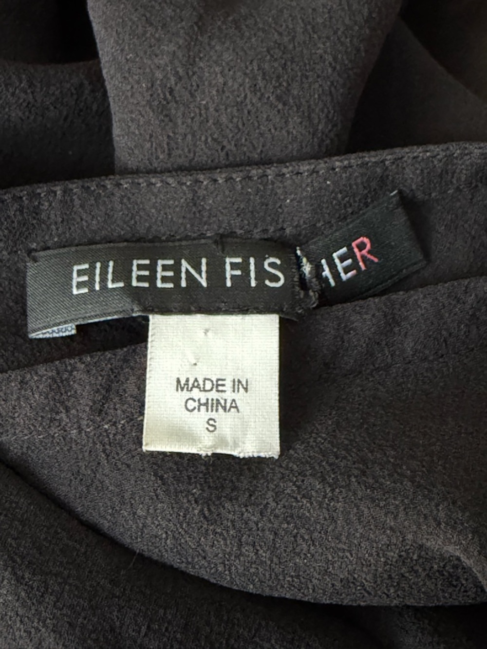 Eileen Fisher Black Sheer Crop Women's Top Size Small 54581 - Picture 14 of 15